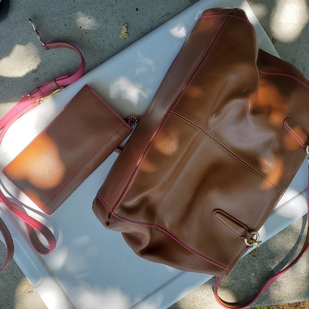Coach Handbag and Wallet with Extension Strap